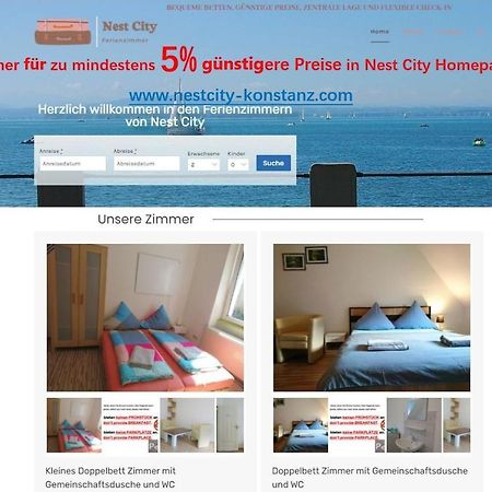 Nest City - Not A Hotel, Private Room With Shared Showers, No Parking, Breakfast, Or Kitchen, Towels Available For A Fee, Check-In 4 Pm To 11 Pm 康斯坦茨 外观 照片
